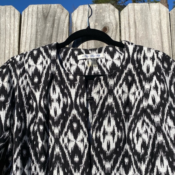Peter Nygard Black and White Patterned Jacket - Picture 7 of 7